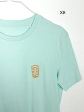 Lade das Bild in den Galerie-Viewer, Handbesticktes Dubbeglas Bio-Baumwollshirt